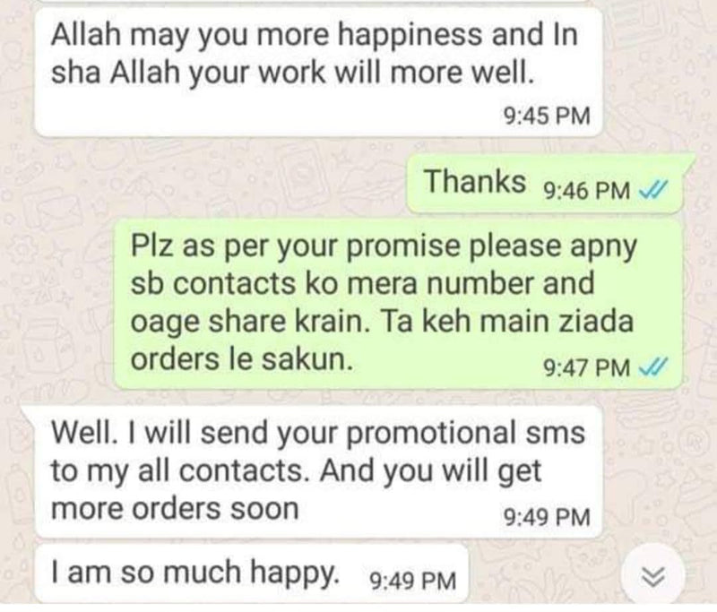 Customer review screenshot