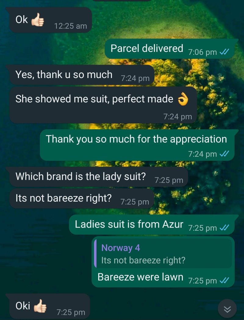Customer review screenshot