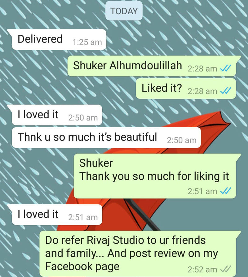 Customer review screenshot