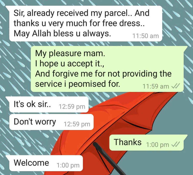 Customer review screenshot