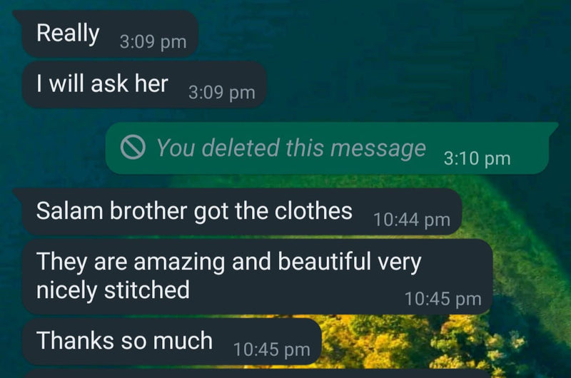 Customer review screenshot